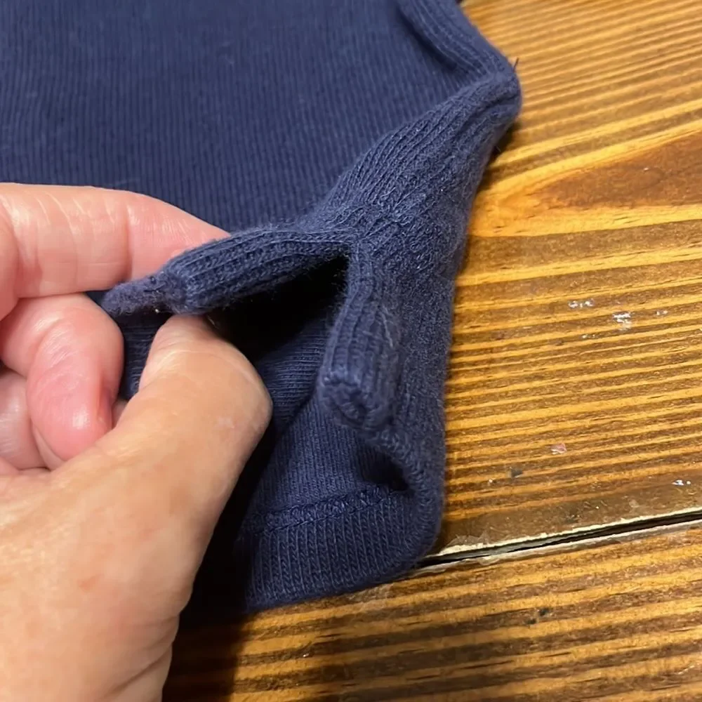 POLO Ralph Lauren Infant Cotton Navy Blue 1/4 Zip Pullover